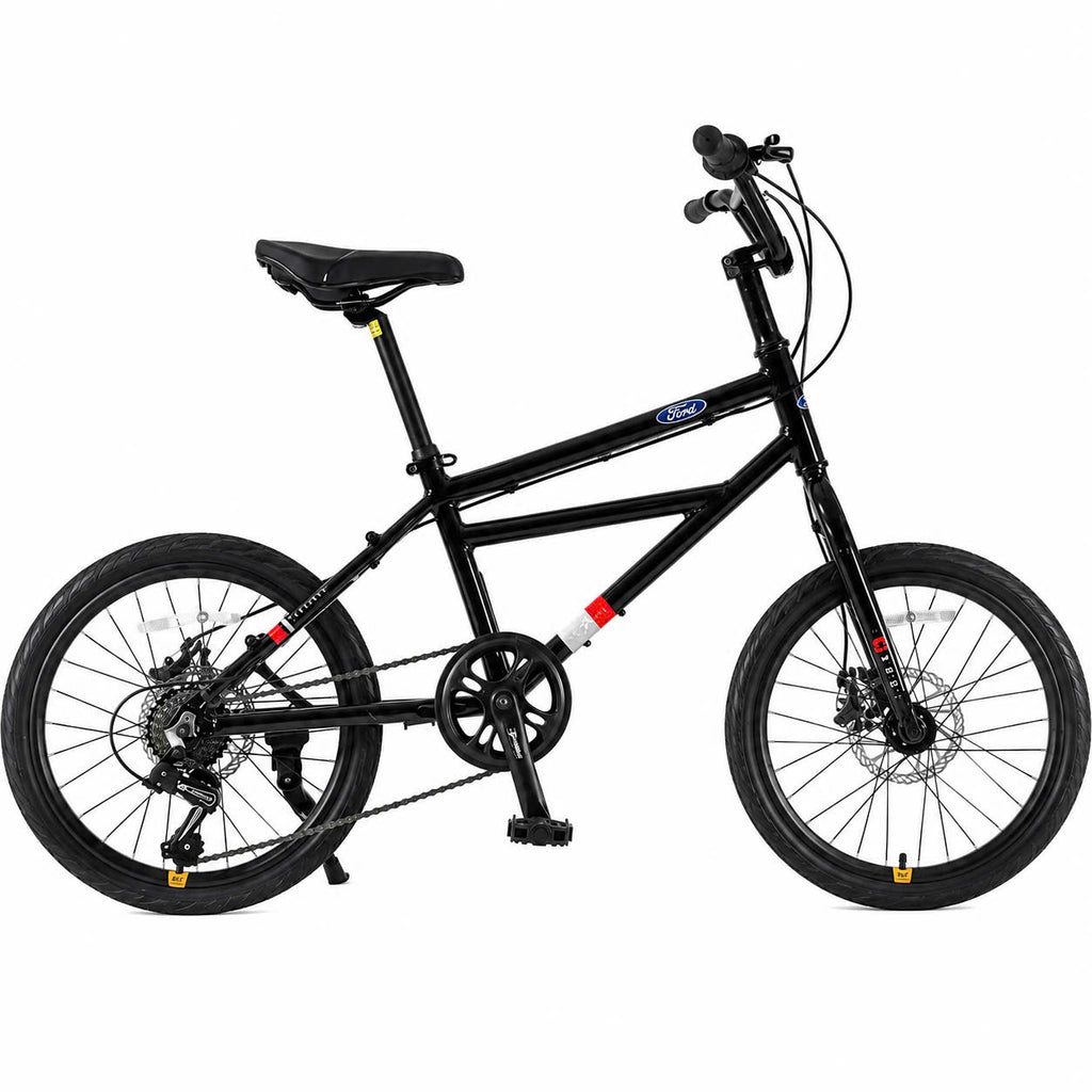 Ford YT300 Mini Velo Urban Bike – Shimano 7-Speed, 20 inch, Carbon Black