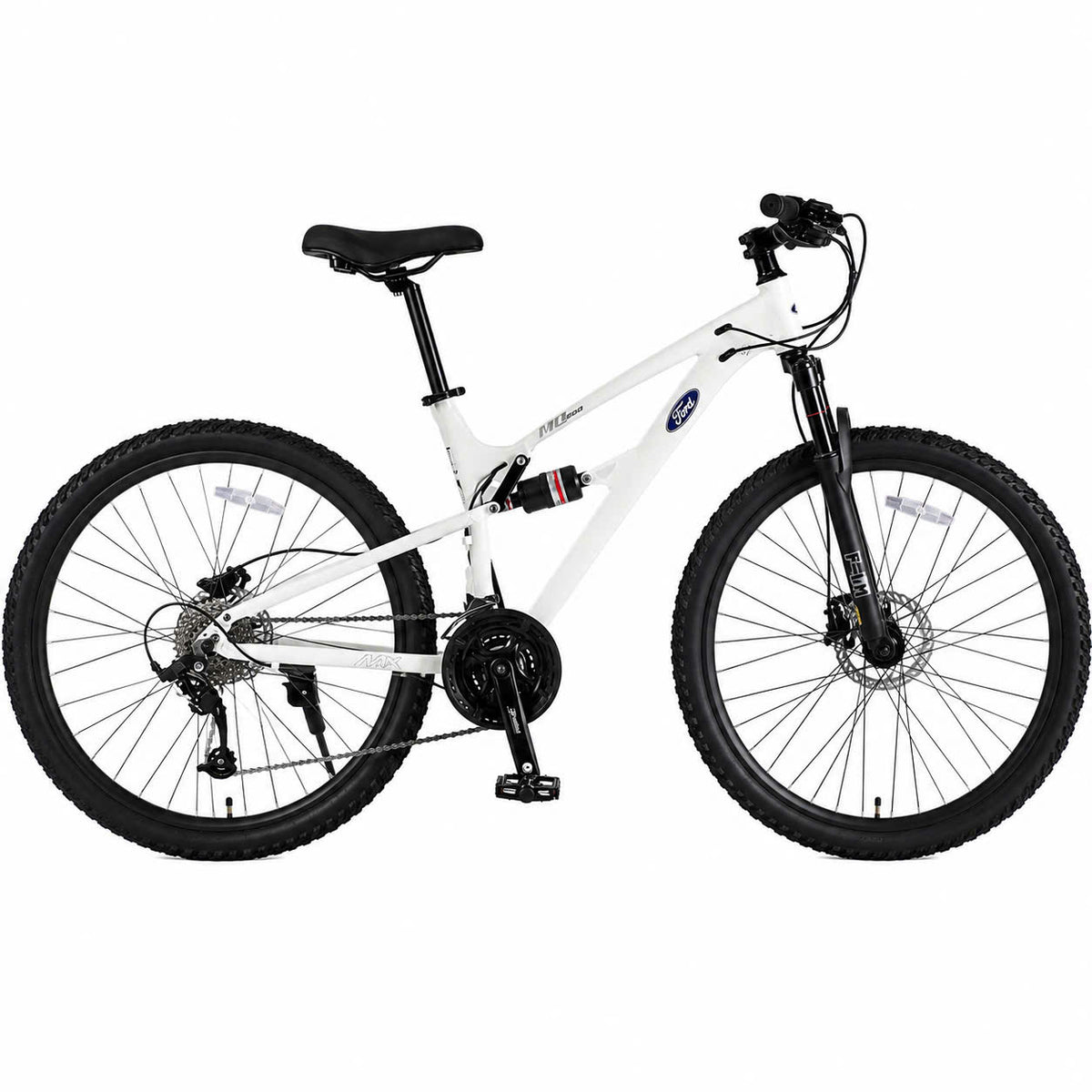 Ford MQ300 Full-Suspension Mountain Bike – 27/30-Speed Microshift, Sizes M/L