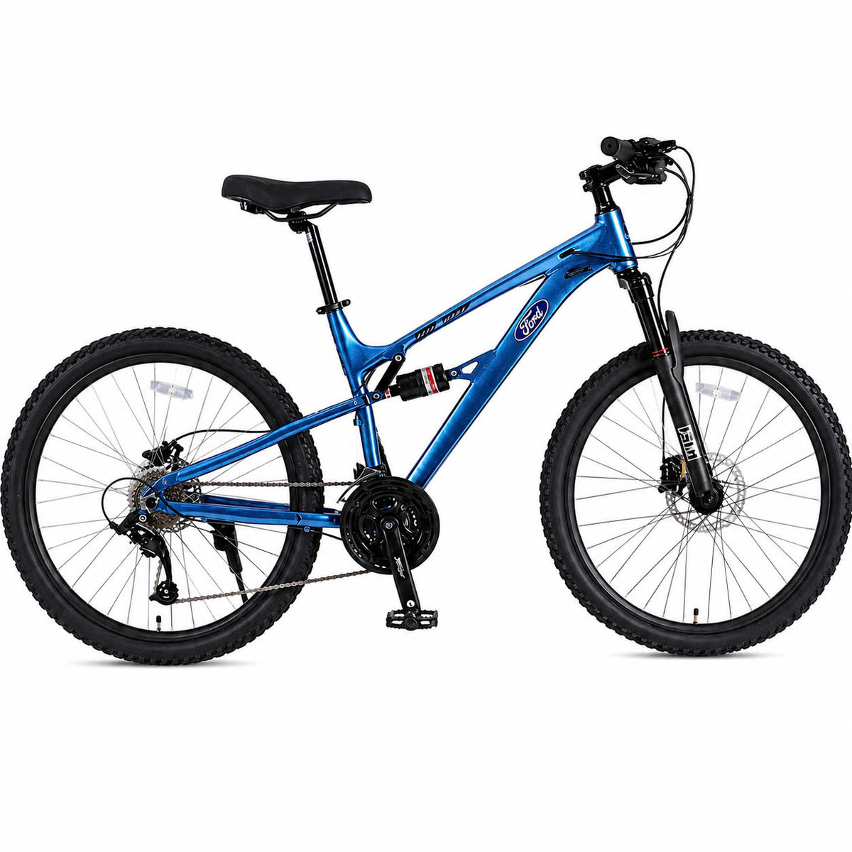 Ford MQ300 Full-Suspension Mountain Bike – 27/30-Speed Microshift, Sizes M/L