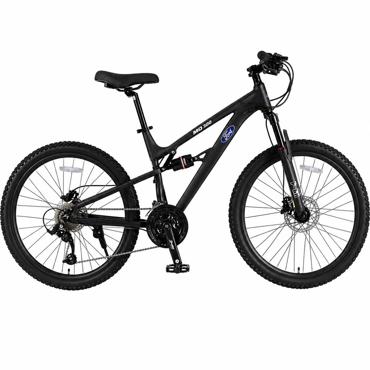 Ford MQ300 Full-Suspension Mountain Bike – 27/30-Speed Microshift, Sizes M/L