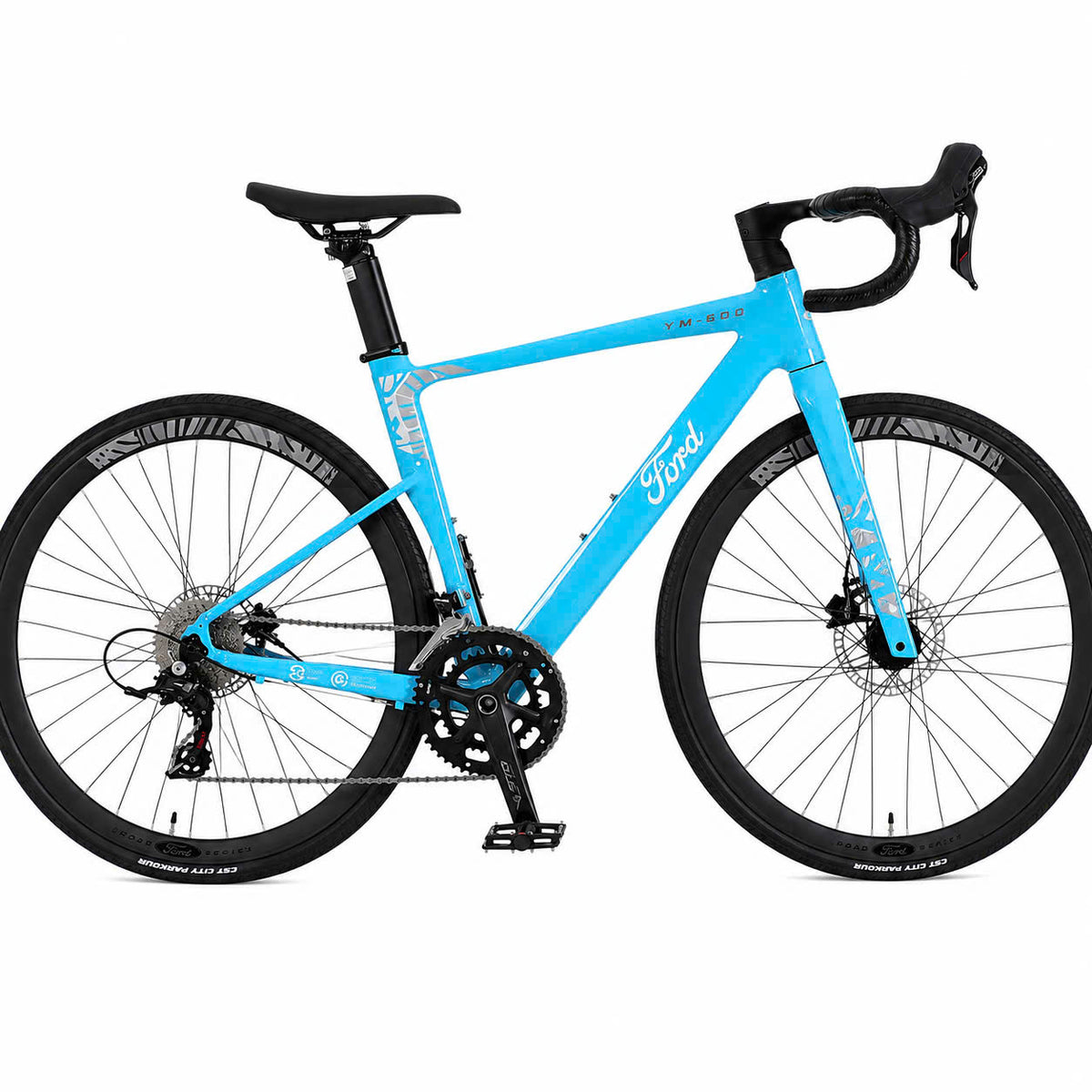 Ford YM600 Pro Road Bike – Shimano Tiagra 10/11-Speed, Carbon Fork, Sizes M/L