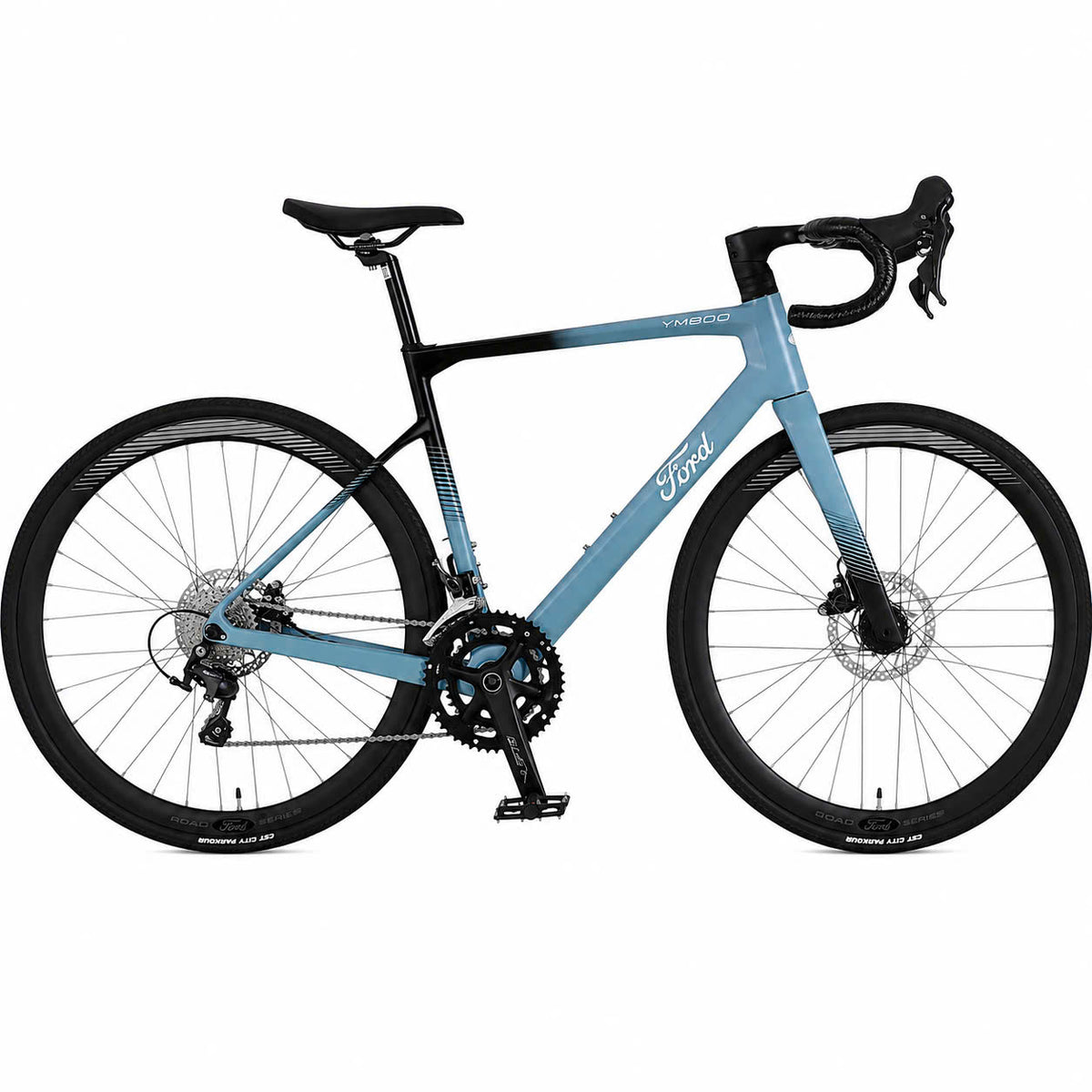 Ford YM800 Full Carbon Road Bike – Shimano 20/22-Speed Hydraulic, Sizes M/L