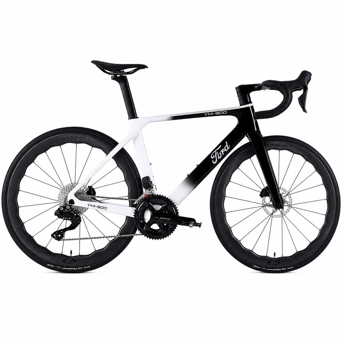Ford YM900 Di2 Pro Carbon Road Bike – Shimano 105 R7170 Di2 24-Speed, Sizes S/M/L
