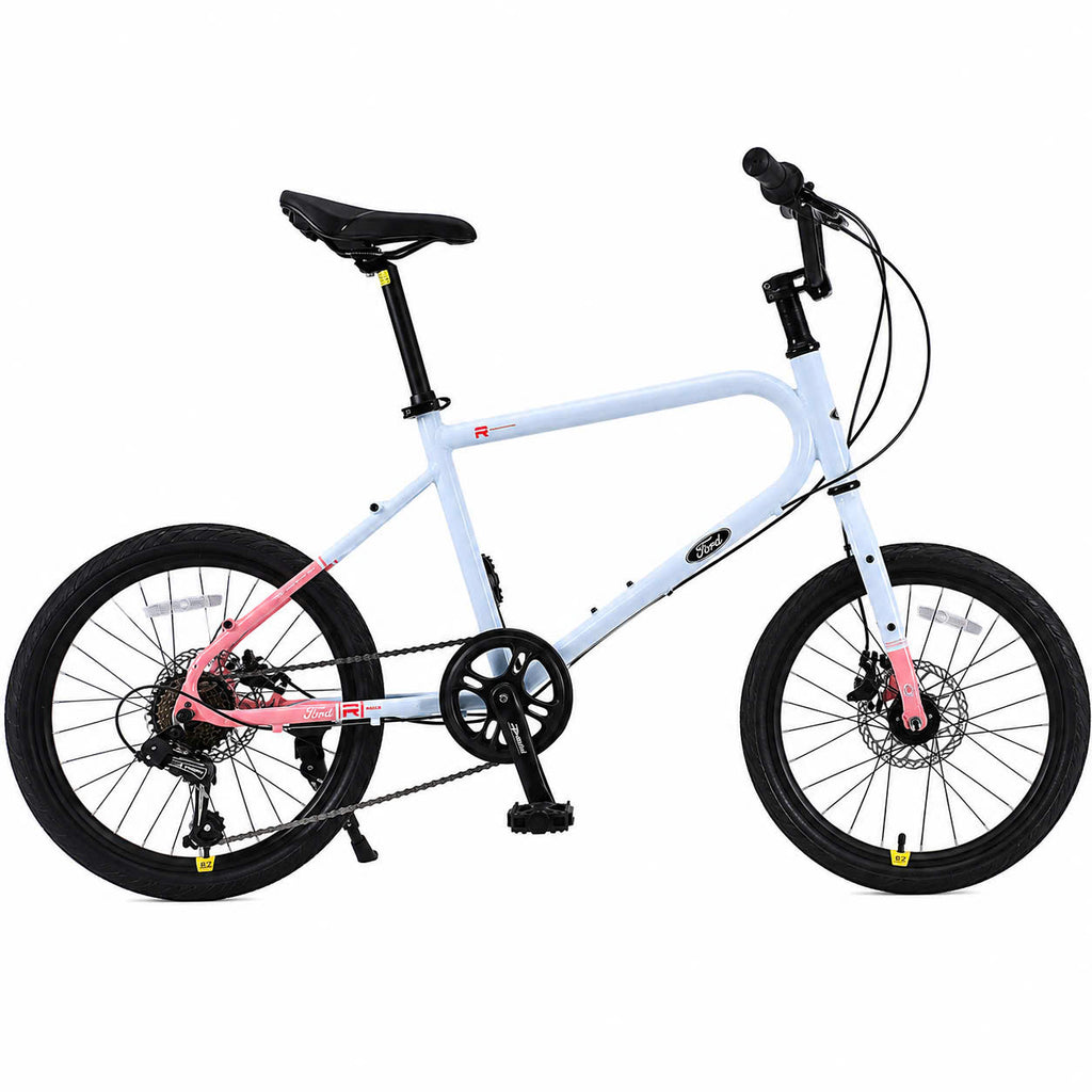 Ford YT300 Mini Velo Urban Bike – Shimano 7-Speed, 20 inch, Carbon Black