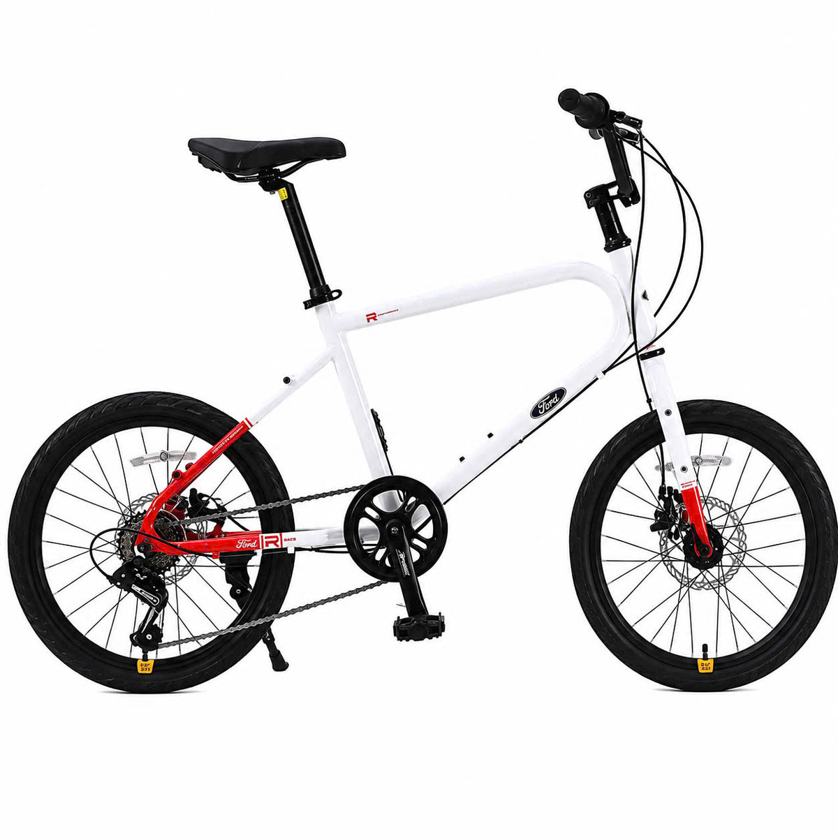 Ford YT300 Mini Velo Urban Bike – Shimano 7-Speed, 20 inch, Carbon Black