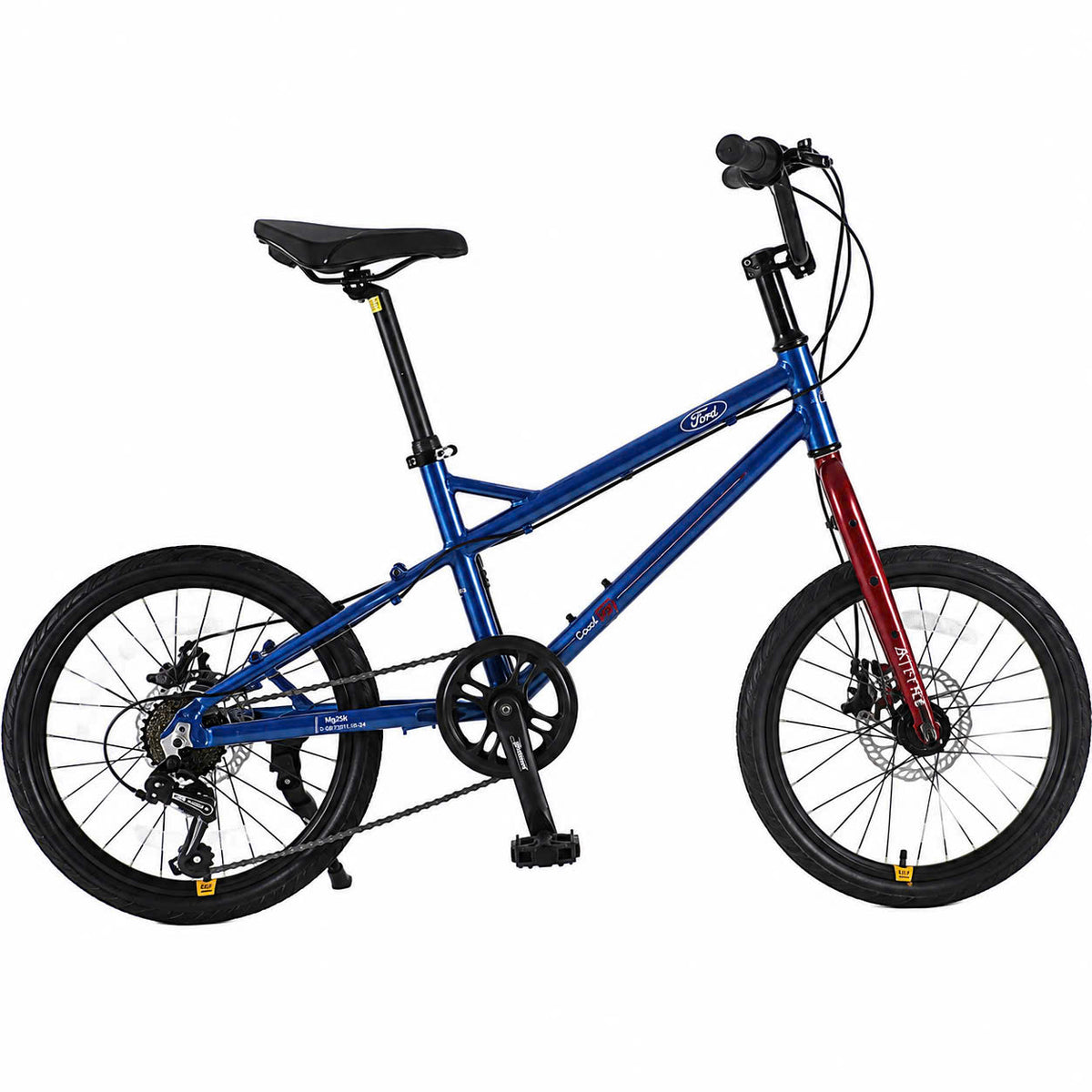 Ford YT300 Mini Velo Urban Bike – Shimano 7-Speed, 20 inch, Carbon Black